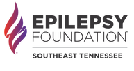 Epilepsy Foundation of Southeast Tennessee logo picturing a flame and text