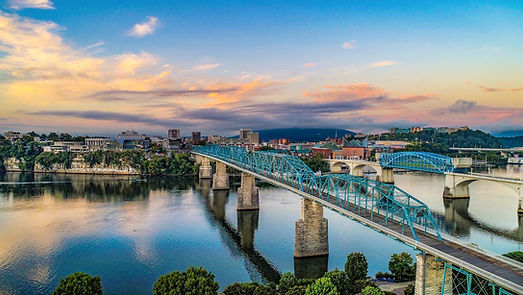 A bridge over the Tennessee river connecting two parts of Chattanooga